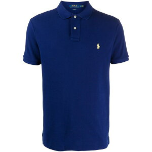 �����t���[���� �����Y �|���V���c �g�b�v�X Polo pony-embroidered polo shirt Blue