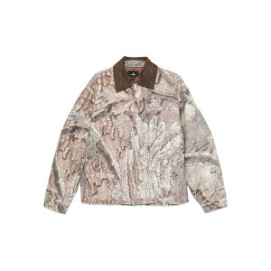 ���v���[���g �����Y �W���P�b�g���u���]�� �A�E�^�[ Corduroy-collar camouflage trucker jacket Neutrals