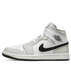 Air Jordan �W���[�_�� ���f�B�[�X �X�j�[�J�[ White/Light Smoke Grey �y(WMNS) Air Jordan 1 Mid 'Grey Fog' BQ6472-015�z �T�C�Y US_W_12