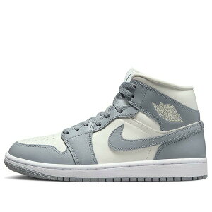 Air Jordan �W���[�_�� ���f�B�[�X �X�j�[�J�[ grey �y(WMNS) Air Jordan 1 Mid 'Stealth' BQ6472-115�z �T�C�Y US_6.5(23.5cm)