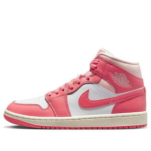 Air Jordan �W���[�_�� ���f�B�[�X �X�j�[�J�[ White / Sea Coral-Atmosphere-Sail �y(WMNS) Air Jordan 1 Mid 'Strawberries and Cream' BQ6472-186�z �T�C�Y US_W_12