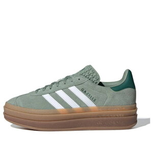 adidas �A�f�B�_�X ���f�B�[�X �X�j�[�J�[ Silver Green/Cloud White/Collegiate Green �y(WMNS) adidas Gazelle Bold 'Silver Green Gum' ID6998�z �T�C�Y US_8(25.0cm)