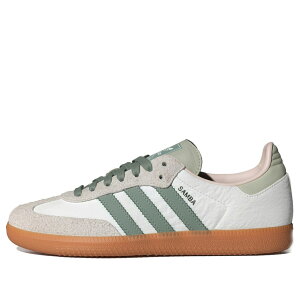 adidas �A�f�B�_�X ���f�B�[�X �X�j�[�J�[ Cloud White / Silver Green / Putty Mauve �y(WMNS) adidas Samba 'Cloud White Silver Green' ID0492�z �T�C�Y US_7(24.0cm)