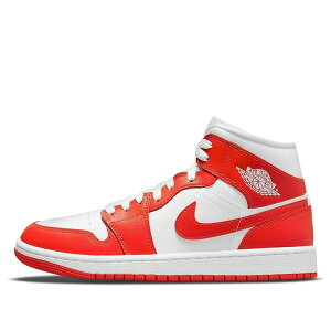 Air Jordan �W���[�_�� ���f�B�[�X �X�j�[�J�[ Orange/White �y(WMNS) Air Jordan 1 Mid 'Habanero Red' BQ6472-116�z �T�C�Y US_W_12