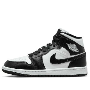 Air Jordan �W���[�_�� ���f�B�[�X �X�j�[�J�[ BLACK/WHITE �y(WMNS) Air Jordan 1 Mid 'Panda' DV0991-101�z �T�C�Y US_W_12
