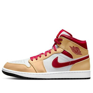 Air Jordan �W���[�_�� �����Y �X�j�[�J�[ �yAir Jordan 1 Mid 'Light Curry Cardinal Red' 554724-201�z �T�C�Y US_9(27.0cm)