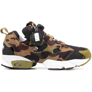 Reebok ���[�{�b�N �����Y �X�j�[�J�[ �yReebok Instapump Fury mita sneakers x Bape Camo�z �T�C�Y US_9.5(27.5cm) Black/Earth/Green/Steel