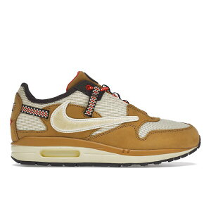 Nike �i�C�L �����Y �X�j�[�J�[ �yNike Air Max 1 Travis Scott Cactus Jack Wheat Lemon Drop�z �T�C�Y US_M_15 Wheat/Lemon Drop-Baroque Brown