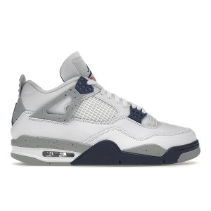 Jordan �W���[�_�� �����Y �X�j�[�J�[ �yJordan 4 Retro Midnight Navy�z �T�C�Y US_M_14 White/Midnight Navy/Light Smoke Grey-Fire Red