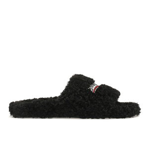 Balenciaga �o�����V�A�K �����Y �X�j�[�J�[ �yBalenciaga Furry Slide Black�z �T�C�Y US_7(25.0cm) Black/White/Red