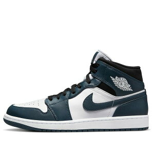 Jordan �W���[�_�� �����Y �X�j�[�J�[ �yAir Jordan 1 Mid 'Armory Navy Dark Teal' 554724-411�z �T�C�Y US_M_18