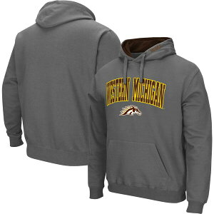 RVA Y p[J[EXEFbgVc AE^[ Western Michigan Broncos Colosseum Arch & Logo 3.0 Pullover Hoodie Charcoal