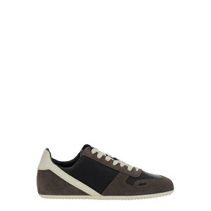 bNIEGX fB[X Xj[J[ V[Y Black Low-top Sneakers With Suede Inserts In Leather Woman Black