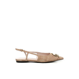 R`l fB[X pvX V[Y C-me Flat Slingback In Suede Beige