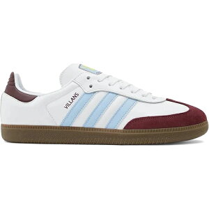 adidas �A�f�B�_�X �����Y �X�j�[�J�[ �yadidas Samba Aston Villa�z �T�C�Y US_9.5(27.5cm) Footwear White/Maroon/Glow Blue