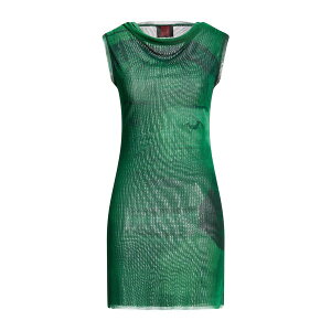 �y���������z �I�b�g�����K�[ ���f�B�[�X �����s�[�X �g�b�v�X Mini dresses Green