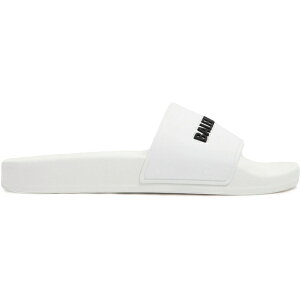 Balenciaga oVAK fB[X Xj[J[ yBalenciaga Pool Slides White Black 3D Logo (Women's)z TCY EU_35(21.5cm) White/Black