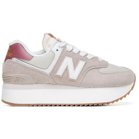 New Balance ニューバランス レディース スニーカー 【New Balance 574 Plus Driftwood (Women's)】 サイズ US_7.5(24.5cm) Driftwood/Washed Burgundy/Sea Salt