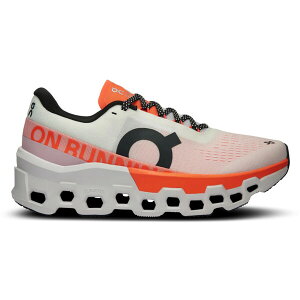 On �I�� ���f�B�[�X �X�j�[�J�[ �yOn Running Cloudmonster 2 White Flame (Women's)�z �T�C�Y US_8(25.0cm) White/Flame