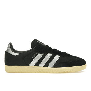 adidas �A�f�B�_�X ���f�B�[�X �X�j�[�J�[ �yadidas Samba OG Black Matte Silver (Women's)�z �T�C�Y US_W_10 Core Black/Matte Silver/Almost Yellow F22