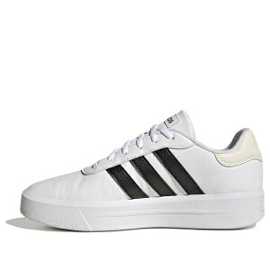 adidas �A�f�B�_�X ���f�B�[�X �X�j�[�J�[ �y(WMNS) adidas Court Platform Shoes 'White Black' HQ4532�z �T�C�Y US_7.5(24.5cm)