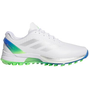 adidas AfB_X Y Xj[J[ yadidas Adizero ZG Spikeless Golf Cloud White Silver Metallic Lime Burstz TCY US_M_13 Cloud White/Silver Metallic/Lime Burst