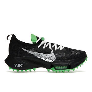 Nike �i�C�L �����Y �X�j�[�J�[ �yNike Air Zoom Tempo Next% Flyknit Off-White Black Scream Green�z �T�C�Y US_7(25.0cm) Black/White-Scream Green