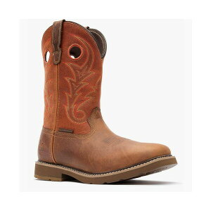 W[Wu[c Y u[c V[Y Men's Core 37 Western 11" Waterproof Pull-On Work Boot Brown rust