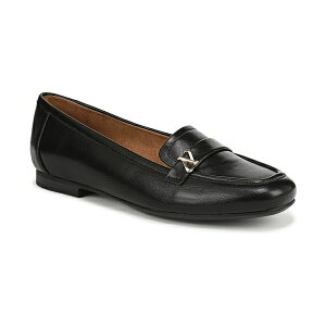 �i�`�����C�U�[ ���f�B�[�X �X���b�|���E���[�t�@�[ �V���[�Y Women's Keaton Square Toe Tailored Loafers Black Faux Leather
