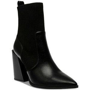 ���C���h �y�A ���f�B�[�X �u�[�c �V���[�Y Trinityy Pointed-Toe Pull-On Knit Dress Booties, Created for Macy's Black Smooth