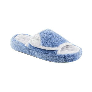 �A�C�\�g�i�[ ���f�B�[�X �I�b�N�X�t�H�[�h �V���[�Y Isotoner Women's Microterry Pillowstep Slide Slipper, Online Only Blue Moon