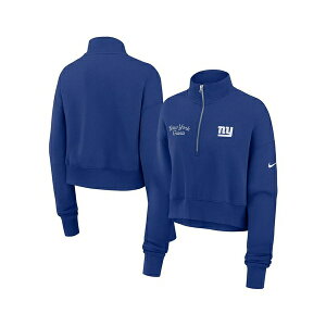 �i�C�L ���f�B�[�X �p�[�J�[�E�X�E�F�b�g�V���c �A�E�^�[ Women's Royal New York Giants Primetime Phoenix Half-Zip Sweatshirt Royal