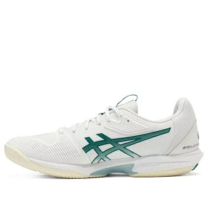 ASICS �A�V�b�N�X �����Y �X�j�[�J�[ �yASICS Solution Speed Ff 3 'White Pitch Green' 1041A498-100�z �T�C�Y US_7.5(25.5cm)