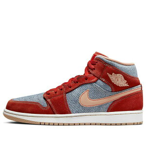 Jordan �W���[�_�� �����Y �X�j�[�J�[ �yAir Jordan 1 Mid 'Denim Red' DM4352-600�z �T�C�Y US_12.5(30.5cm)