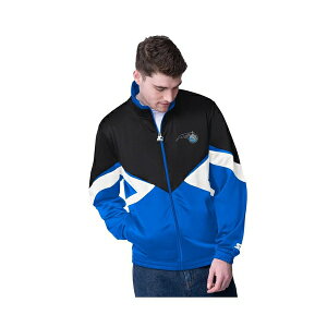 X^[^[ Y WPbgu] AE^[ Men's Black/Blue Orlando Magic Rush Applique Full-Zip Track Jacket Black, Blue
