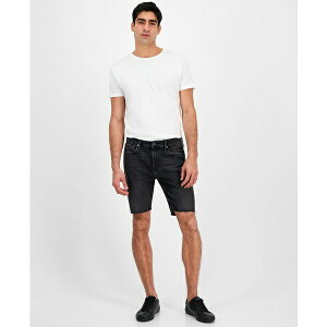 �Q�X �����Y �J�W���A���p���c �{�g���X Men's Logan Slim Fit Denim Raw Edge 9" Shorts Blackwell