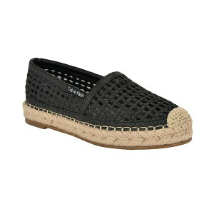 JoNC fB[X T_ V[Y Women's Presley Woven Slip-On Flat Espadrilles Black