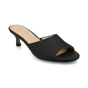 W[j[RNV fB[X T_ V[Y Women's Jeylah Slip On Single Band Kitten Heel Dress Sandals Black