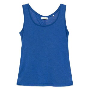 �}���R�|�[�� ���f�B�[�X �J�b�g�\�[ �g�b�v�X Scoop-neck ribbed top Blue