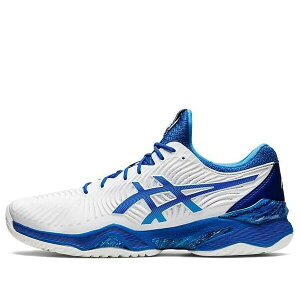 ASICS �A�V�b�N�X �����Y �X�j�[�J�[ �yASICS Court FF 2 Novak 'White Tuna Blue' 1041A343-960�z �T�C�Y US_8.5(26.5cm)