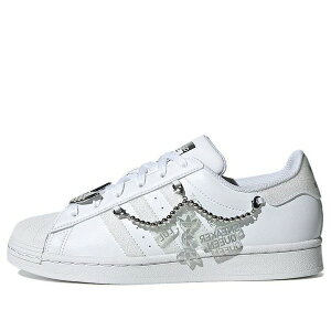 adidas �A�f�B�_�X ���f�B�[�X �X�j�[�J�[ �y(WMNS) adidas originals Superstar For White/Silver/Grey GZ8404�z �T�C�Y US_7.5(24.5cm)