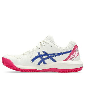 ASICS �A�V�b�N�X ���f�B�[�X �X�j�[�J�[ �y(WMNS) ASICS Gel-Dedicate 8 Clay 'Cream Dark Cobalt' 1042A255-105�z �T�C�Y US_7(24.0cm)