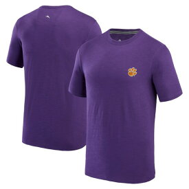 トッミーバハマ メンズ Tシャツ トップス Clemson Tigers Tommy Bahama Sport Bali Beach TShirt Purple