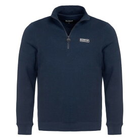 【送料無料】 バブアー メンズ パーカー・スウェットシャツ アウター Essential Half-Zip Sweatshirt Navy