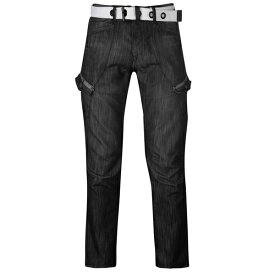 【送料無料】 エアウォーク メンズ デニムパンツ ボトムス Belted Cargo Jeans Mens Black II