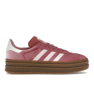 adidas �A�f�B�_�X ���f�B�[�X �X�j�[�J�[ �yadidas Gazelle Bold Sandy Pink Velvet (Women's)�z �T�C�Y US_W_10.5 Preloved Crimson/Sandy Pink/Off White