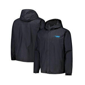 _ubN Y WPbgu] AE^[ Men's Black Carolina Panthers Tropic Waterproof Packable Full-Zip Hoodie Jacket Black