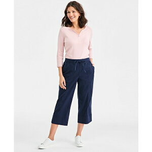 �X�^�C���A���h�R�[ ���f�B�[�X �J�W���A���p���c �{�g���X Women's Mid-Rise Pull-On Capri Pants, Macy's Exclusive Industrial Blue