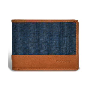 `vX Y z ANZT[ Men's Denim Collection Leather Top Wing Wallet Blue