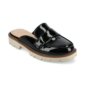 W[j[RNV fB[X T_ V[Y Women's Miycah Lug Sole Slip On Mules Black Patent